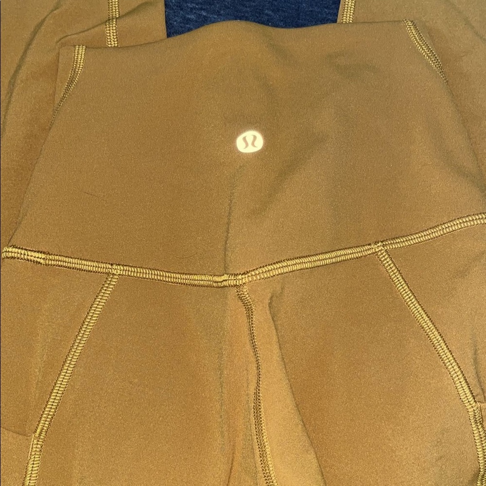 lululemon gold leggings size 0